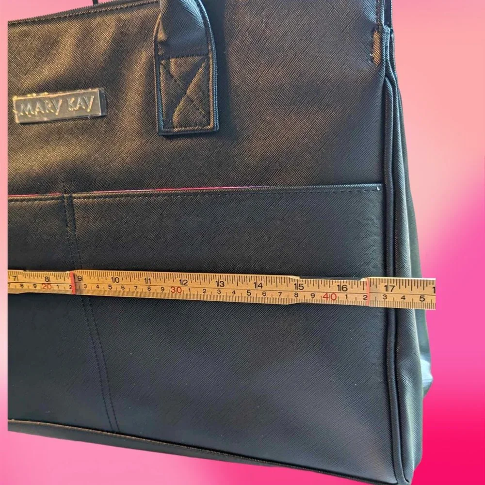 Mary Kay Exclusive Black Business Tote Floral Interior Limited - Picture 4 of 7